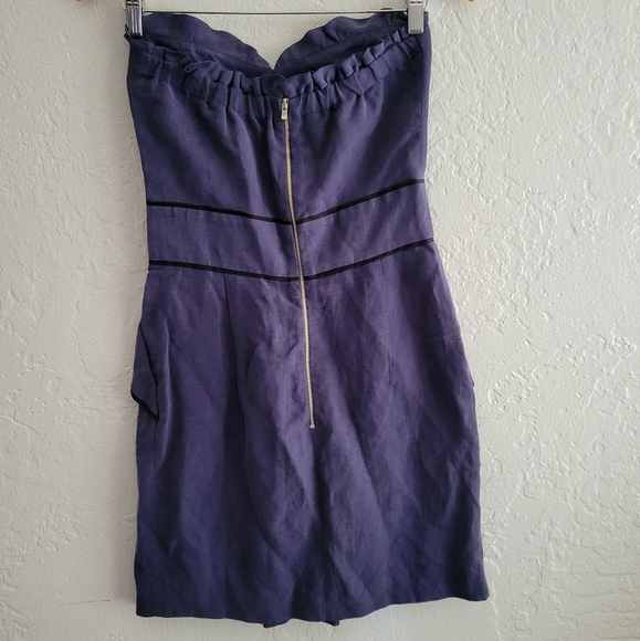 Sandro Strapless Dress Size 1 - Picture 2 of 7